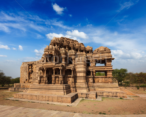 Sasbahu temple in Gwalior fort Stock photo © dmitry_rukhlenko