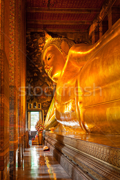 Stock photo: Reclining Buddha, Thailand
