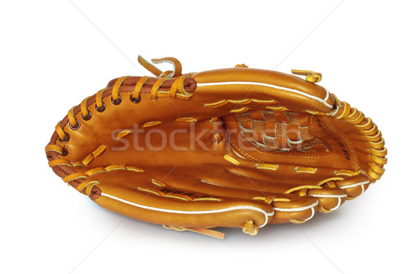 Empty baseball catcher mitt isolated on white Stock photo © dmitry_rukhlenko