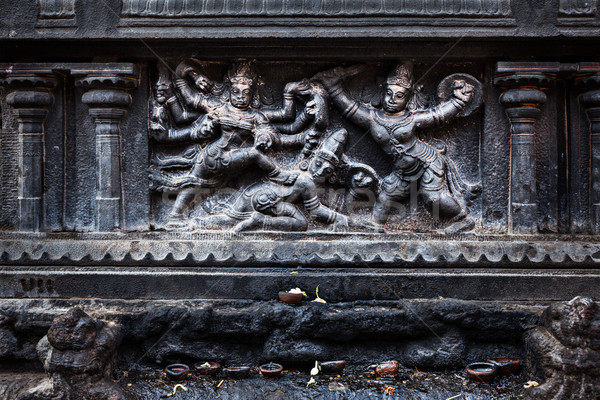 Bas relief. Brihadishwara Temple, Tanjore Stock photo © dmitry_rukhlenko