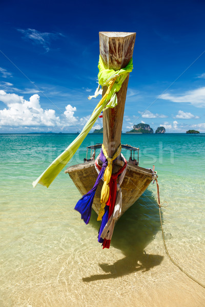 Long tail boat on beach, Thailand Stock photo © dmitry_rukhlenko