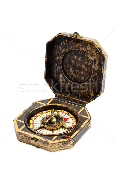 Old vintage compass isolated Stock photo © dmitry_rukhlenko