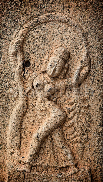 Bas reliefs in Hindue temple. Brihadishwarar Temple. Thanjavur,  Stock photo © dmitry_rukhlenko