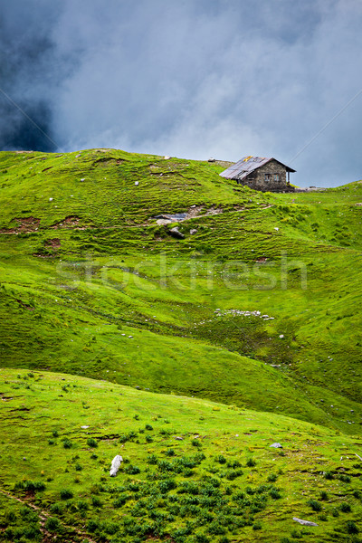 Serenidad sereno solitario paisaje casa colinas Foto stock © dmitry_rukhlenko