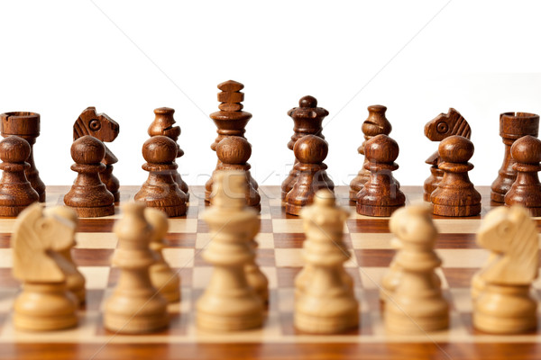 Chess - beginning of game Stock photo © dmitry_rukhlenko