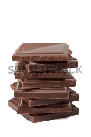 Stok fotoğraf: Koyu · çikolata · yalıtılmış · beyaz · şeker · karanlık