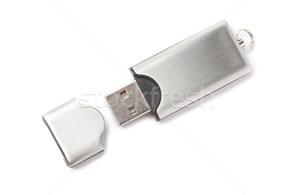 [[stock_photo]]: Usb · lecteur · flash · isolé · blanche · ordinateur · technologie