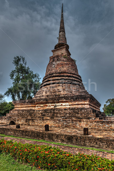 Old chedi in Sukhothai, Thailand Stock photo © dmitry_rukhlenko