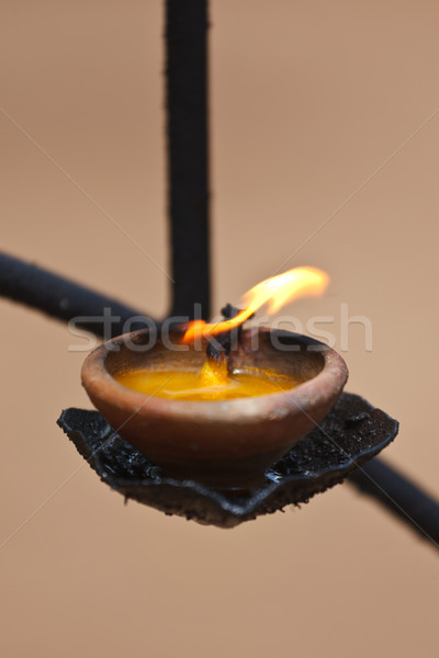 égő buddhista templom Sri Lanka gyertya lámpa Stock fotó © dmitry_rukhlenko