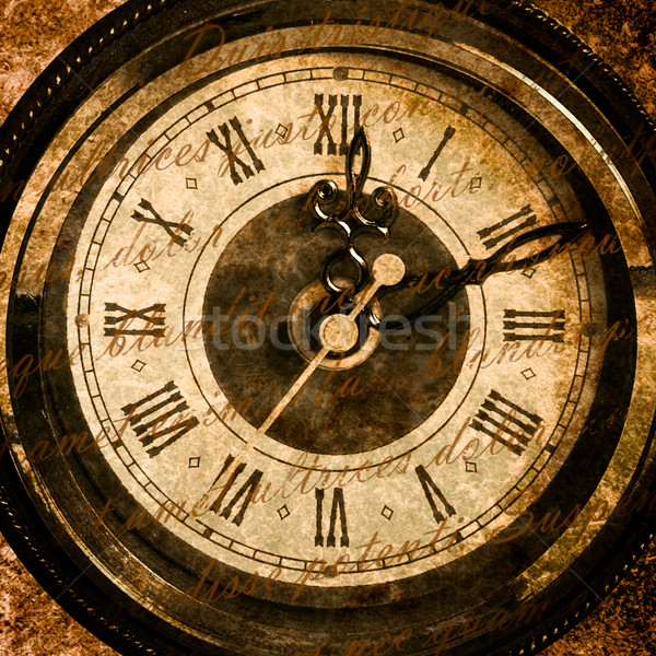 Zeit Jahrgang Zifferblatt grunge-Textur Uhr Retro Stock foto © dmitry_rukhlenko