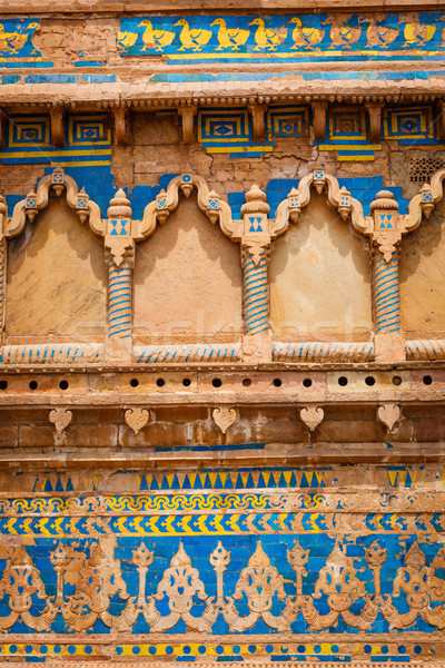 Wall ornaments. Gwalior Fort Stock photo © dmitry_rukhlenko