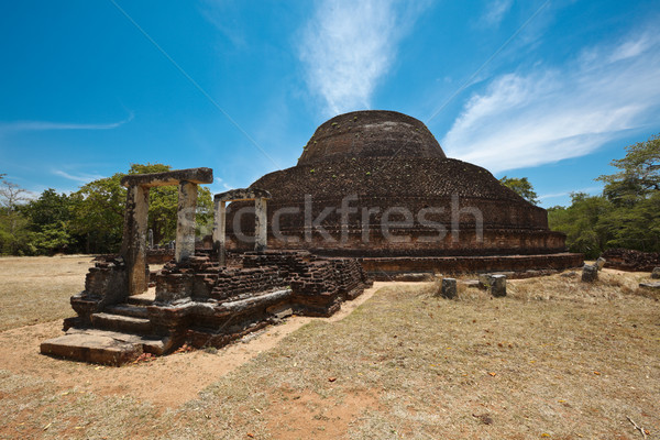ősi buddhista Sri Lanka város felhők kő Stock fotó © dmitry_rukhlenko