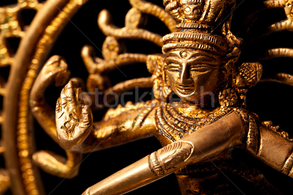 Szobor indiai Isten Shiva tánc közelkép Stock fotó © dmitry_rukhlenko