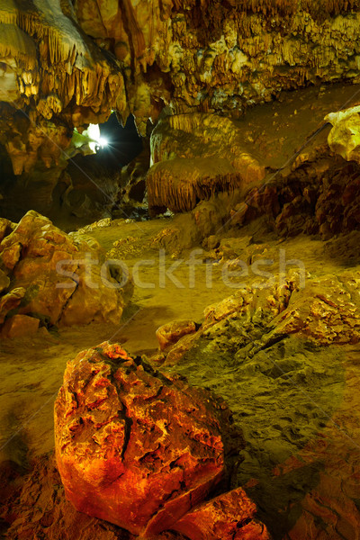 Underground caves Stock photo © dmitry_rukhlenko