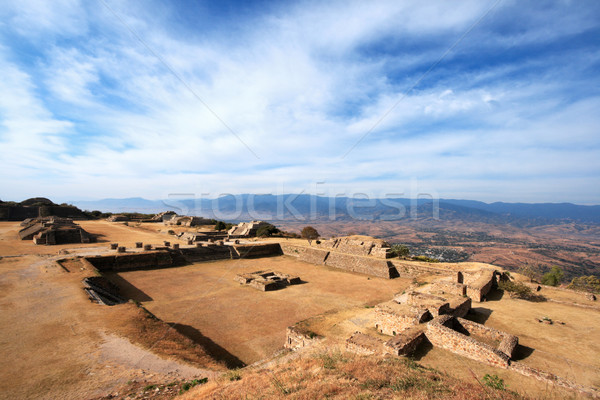 Panorama of sacred site Monte Alban in Mexico  Stock photo © dmitry_rukhlenko