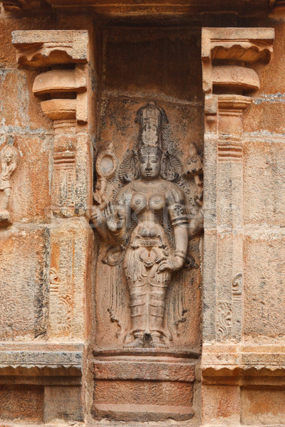 Bas reliefes in Hindu temple. Brihadishwarar Temple. Thanjavur,  Stock photo © dmitry_rukhlenko