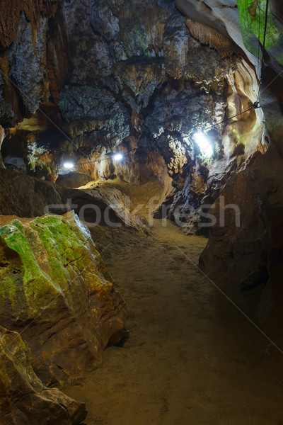 Underground caves Stock photo © dmitry_rukhlenko
