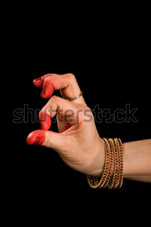 Indian dance kobieta strony gest Zdjęcia stock © dmitry_rukhlenko