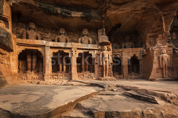 Statues of Jain thirthankaras Stock photo © dmitry_rukhlenko