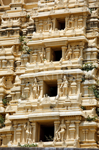 Stock photo: Gopuram (tower) of Hindu temple 