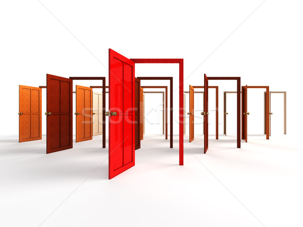 Open deuren welkom keuze gelegenheid abstract Stockfoto © dmitry_rukhlenko