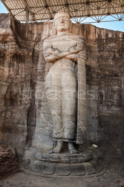 [[stock_photo]]: Anciens · permanent · buddha · image · Sri · Lanka · statue