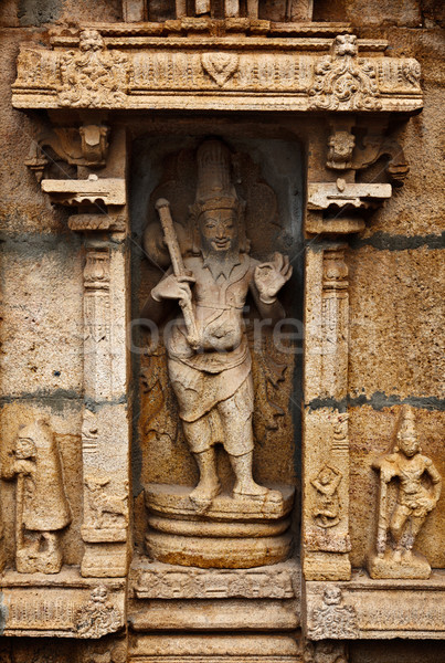 Bas relief in Hindu temple Stock photo © dmitry_rukhlenko
