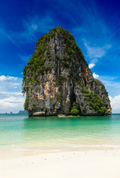 Idyllique plage tropicale fantastique pittoresque calcaire Rock [[stock_photo]] © dmitry_rukhlenko