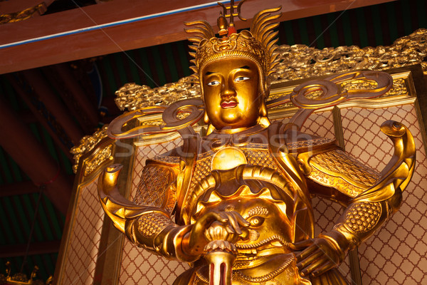Stock photo: Skanda bodhisattva statue