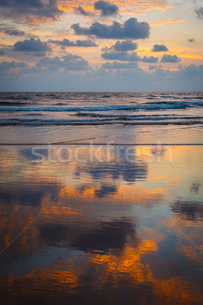 Zdjęcia stock: Wygaśnięcia · plaży · goa · Indie · niebo · ocean