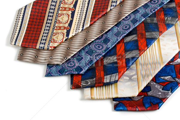 Selection of multicolored ties  close up Stock photo © dmitry_rukhlenko