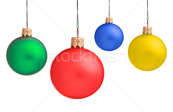 Vários enforcamento natal isolado branco grupo Foto stock © dmitry_rukhlenko