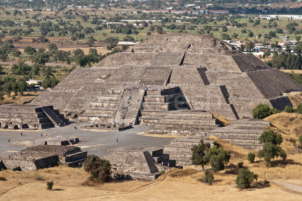 Stock photo: Pyramid of the Moon. Teotihuacan, Mexico