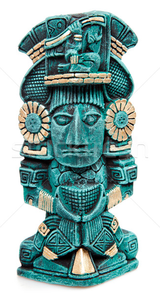Mayan deity statue from Mexico isolated Stock photo © dmitry_rukhlenko