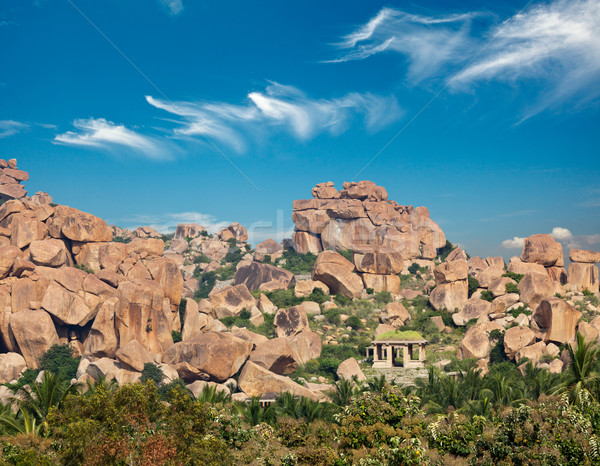 Ruins in Hampi Stock photo © dmitry_rukhlenko