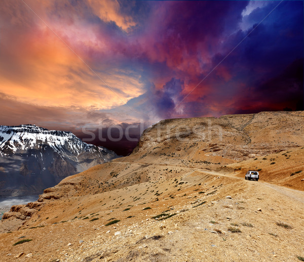 Road in Himalayas Stock photo © dmitry_rukhlenko