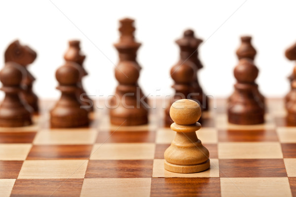 Stock photo: Chess - one agains all