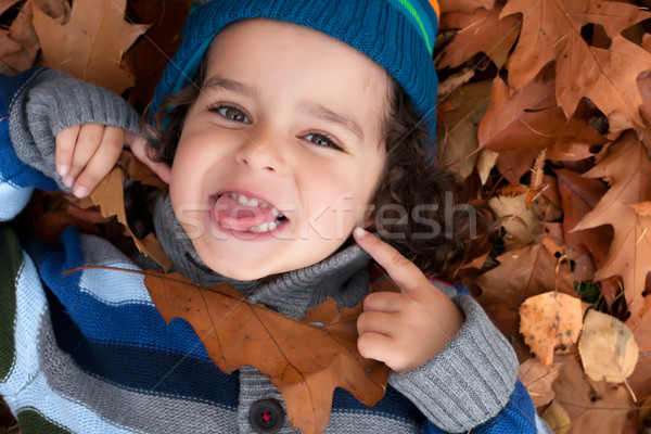 Feliz nino forestales naturaleza Foto stock © DNF-Style