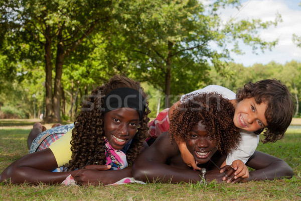 Ninos feliz África agradable forestales Foto stock © DNF-Style