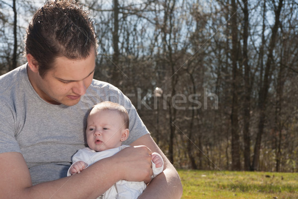 Papai little girl jovem pai bom tempo Foto stock © DNF-Style