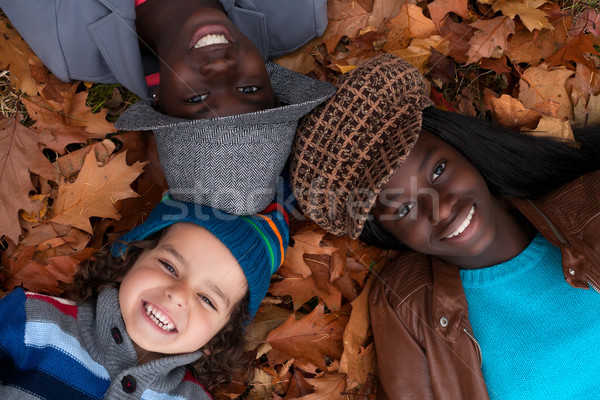 Multiracial portrait of 3 kids Stock photo © DNF-Style