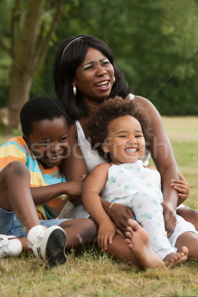 Mother and her 2 kids Stock photo © DNF-Style