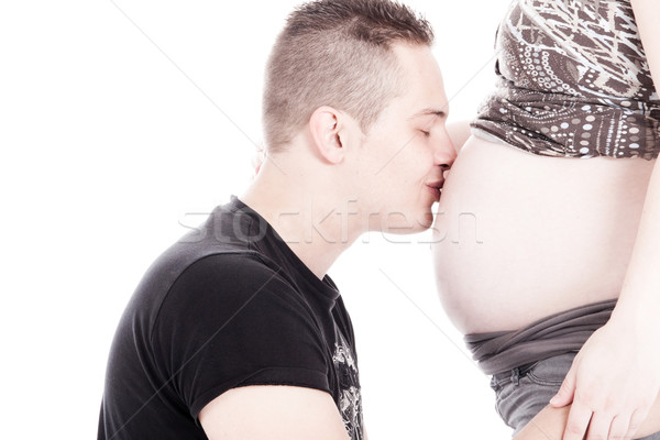 Pregnancy kiss Stock photo © DNF-Style