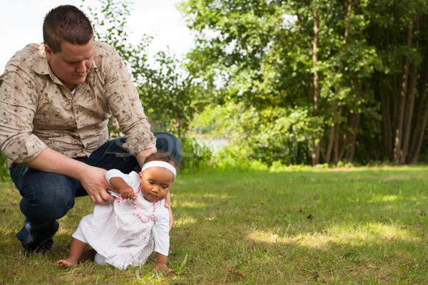 First steps of an african girl Stock photo © DNF-Style