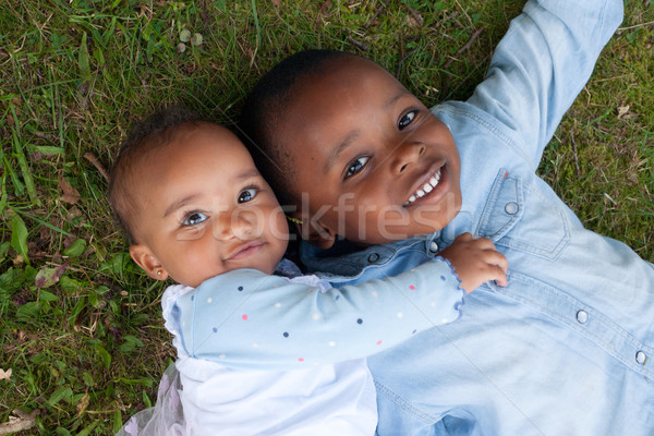 Zâmbitor african copii fericit nice Imagine de stoc © DNF-Style