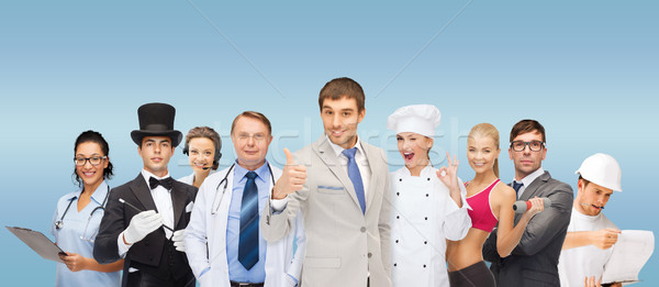 Groupe de gens professions personnes affaires médecin infirmière [[stock_photo]] © dolgachov