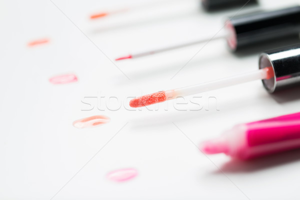 Dudak parlatıcısı kozmetik makyaj güzellik Stok fotoğraf © dolgachov