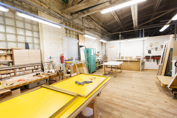 woodworking factory workshop Stock photo © dolgachov