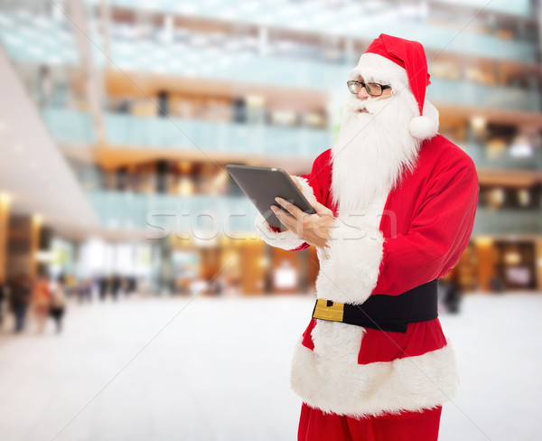 Homem traje papai noel natal férias Foto stock © dolgachov