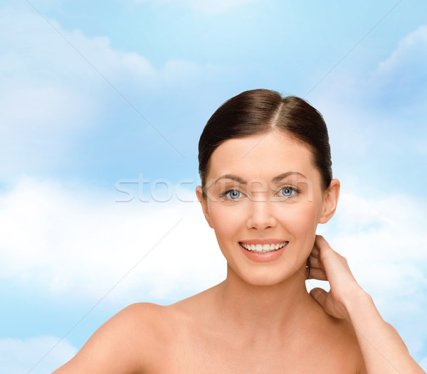 улыбаясь голый Плечи красоту люди Сток-фото © dolgachov